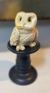 Vintage Stone Critters BARN OWL Figurine 3.5” Collectible Decorative Bird Statue - Picture 1 of 7