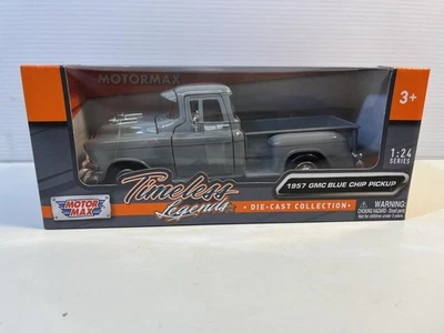 1957 GMC Blue Chip Truck New In The Box Diecast Model in 1/24 Scale by Motor Max - Image 1 of 4
