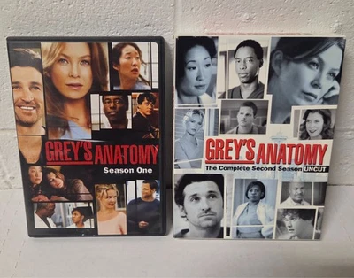 Greys Anatomy Seasons 1 & 2 DVD Lot TV Series Show Shonda Rhimes Medical Drama - Image 1 of 4
