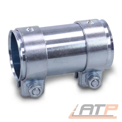 ROHRVERBINDER 60 x 125 MM + DOPPELSCHELLE AUSPUFF ABGASANLAGE SCHELLE - Bild 1 von 3