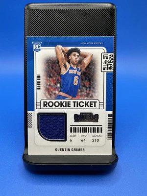 Quentin Grimes 2021-22 Panini Contenders Rookie Ticket Patch RC #RTS-QGR - Image 1 of 4