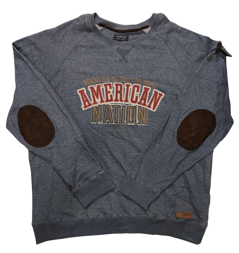 Parish Nation Hombre Azul-Gris "American Nation" Talla 5XL Foto 1 de 4