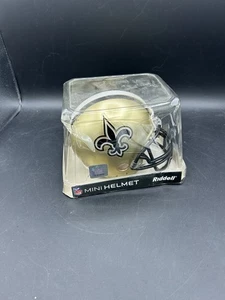 New Orleans Saints Riddell NFL Mini Football Helm (Box Beat Up) - Bild 1 von 7