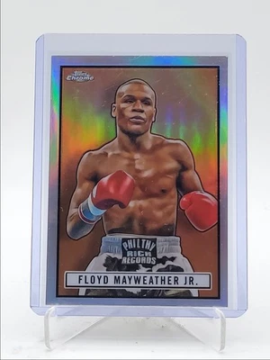FLOYD MAYWEATHER JR. 2024 TOPPS CHROME 1951 RINGSIDE REFRACTOR A Q4354 - Image 1 of 2