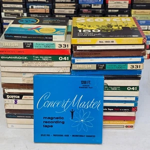 Lot 35 Blank Recording 1/4" Tapes in Boxes 7" Reels vtg Reel to Reel Tapes #26 - Picture 1 of 3
