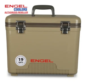 Engel 19qt Leak-Proof, Air Tight, Hard Sided Cooler / Lunchbox Tan - Picture 1 of 13