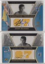 2007-08 SP Threads Signature Gold /50 Adam Haluska #75 Rookie Auto RC
