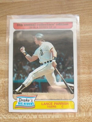 Baseball Card: Lance Parrish (#23/1985 Drake's Big Hitters) - Image 1 of 2