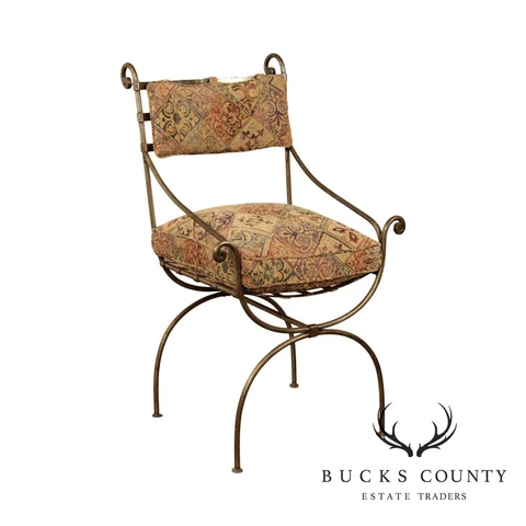 SHB Industrial Steel Directoire Style Arm Chair Cover