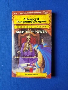Cetro de poder con tarjeta de estadísticas de personajes - Libro de juegos de aventuras de AD&D #7 - Imagen 1 de 3