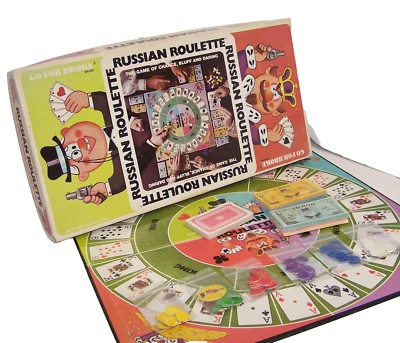 Vintage Russian Roulette Board Game Selchow & Righter 1976 - Image 1 of 4