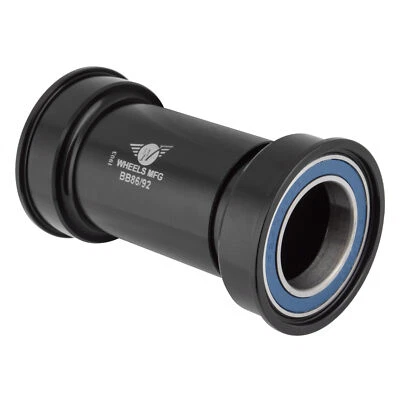 Wheels MFG BB86/92 Press Fit Bottom Bracket P/N: BB86/92-BB ABEC-3 in Black - Image 1 of 2