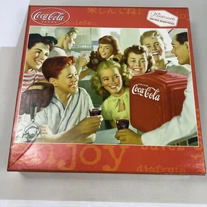 New Sealed Coca Cola 1000 Piece Puzzle Group Of Kids At The Diner Drinking Coke - Picture 1 of 18