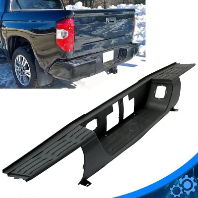Textured Black Rear Bumper Step Pad Fits Toyota Tundra 2014-2021 w/o Park Assist Foto 1 de 4