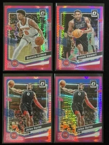 2023-24 Panini Optic Basketball - Detroit Pistons Team Lot of (4) Pink Hyper ++ - Bild 1 von 4