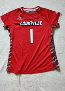 Louisville Cardinals Womens Large Adidas ACC Lacrosse Jersey Number 1 - Picture 1 of 5