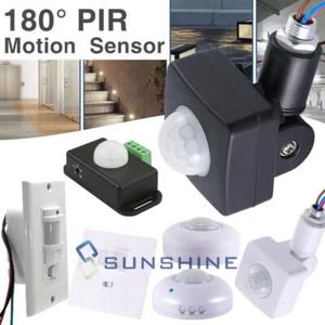 Interruptor detector sensor de movimiento infrarrojo PIR de seguridad LED 180° luz de pared exterior - Imagen 1 de 109