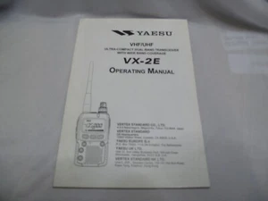 Yaesu VX-2E Operation Manual - Radioworld UK - Picture 1 of 1