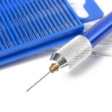 21pcs Mini Twist Micro-Drill Bits Set & Aluminum Hand Drill & Case For Hobby KY