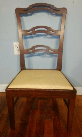 Early High Back Childs Chippendale Mahogany Chair 18th century Cover