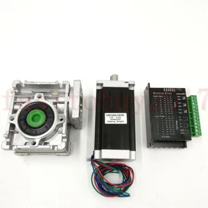 Nema23 1.1Nm Stepper Motor +Worm Gearbox 7.5:1 Speed Reducer+TB6600 Driver Kit - Picture 1 of 10
