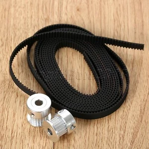 2M 3D Printer GT2 Timing Belt  & 2pcs 20 Teeth Drive Idler Pulleys 5mm Shaft Kit - Picture 1 of 8