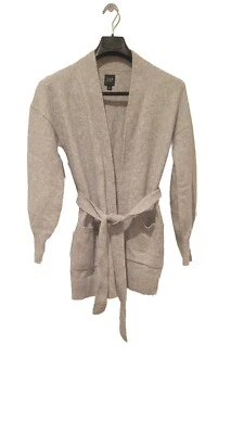Gap Belted OPEN Cardigan Light Heather Gray Women’s Size SMALL. Grandmacore - Image 1 of 4