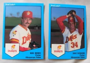 1989 ProCards Albuquerque Dukes Baseball Card Pick one - Picture 1 of 30