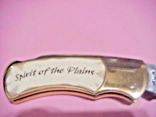 Franklin Mint "SOIRIT OF THE PLAINS" Native American Collector Knife With Pouch
