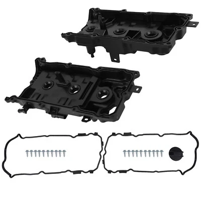 2x Valve Cover w/ Gasket & Cap Kit for Nissan Altima Pathfinder 3.5L 2007-2014 - Image 1 of 4
