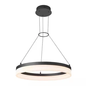 Artika RG25WC-BL 30-Watt Optical Ring Black LED Pendant Light Fixture (OB) - Picture 1 of 10