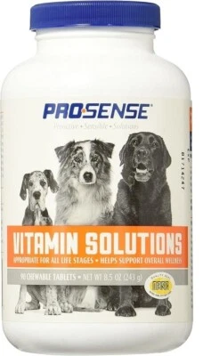 ProSense Vitamin Solutions 90 Count, Chewable Tablets for Dogs, Helps Support Ov - Image 1 of 3
