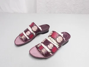 Sandalias para mujer CLARKS de cuero violeta con múltiples lunares deslizantes talla 6 M - Imagen 1 de 12