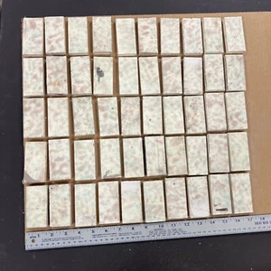 LOT #4 OF 50 (FIFTY) VINTAGE OR ANTIQUE TRENT GLAZED BORDER TILES, 3" x 1-5/8” - Picture 1 of 19