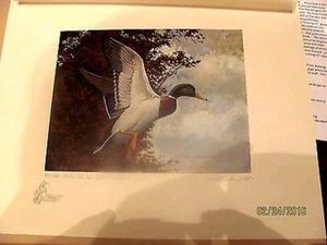 IL1 1975 Illinois 1st of State Duck Print CAT $4575 Remarqued #IIL1DRDSS - Picture 1 of 3