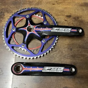 Fsa Bonjour.fr team edition carbon crank set 175 53/39 (8800-181) - Picture 1 of 11