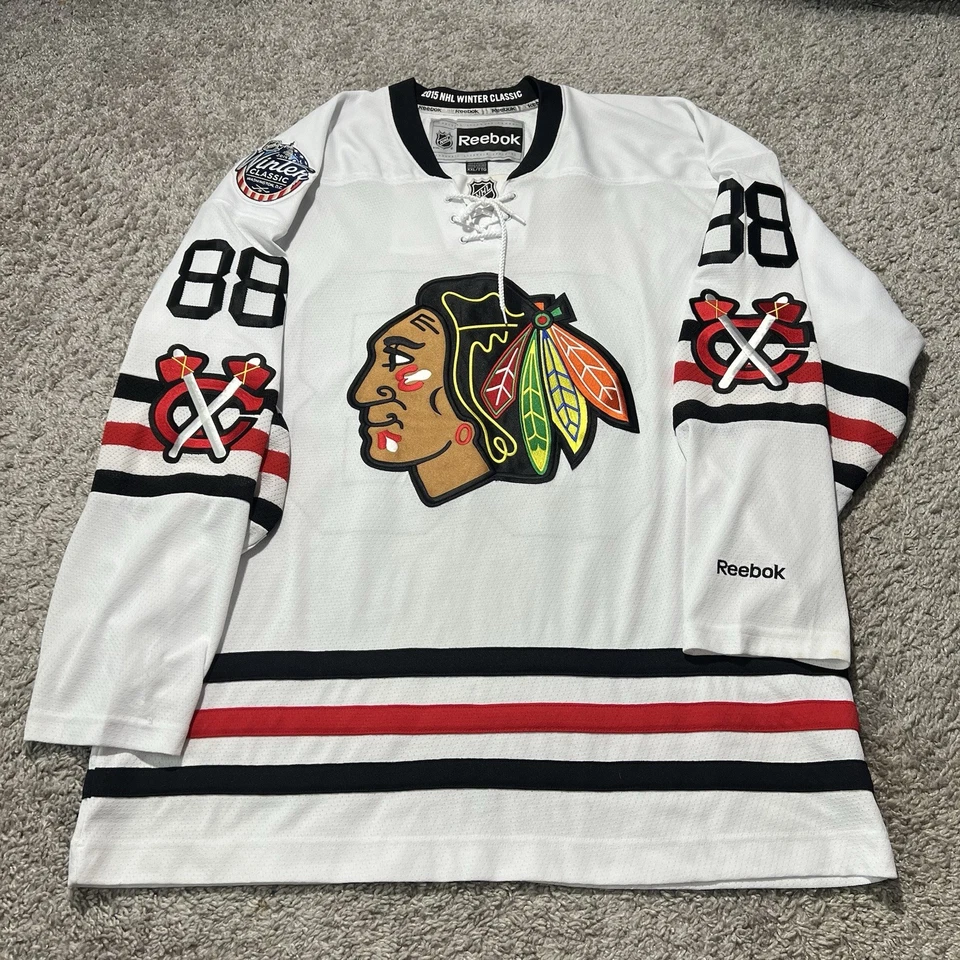 Camiseta deportiva de hockey Patrick Kane Chicago Blackhawks 2015 clásica de invierno Reebok NHL 2XL Foto 1 de 4