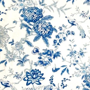 Waverly LUCCHESE Floral Toile CIELO Home Decor Drapery Pillow Sewing Fabric BTY - Picture 1 of 7