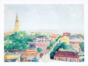 George Griffith Holy City Edizione Limitata S/N 23,25x17,5 in - Foto 1 di 1