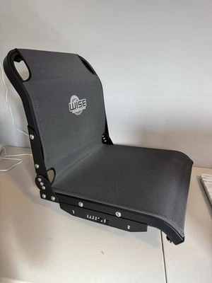 Asiento de barco Wise 3373-1800 Aerox Cool-Ride malla respaldo alto marco gris carbono/negro Foto 1 de 4