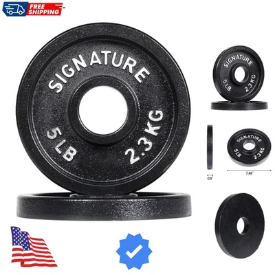 Placas de peso de hierro fundido olímpicas de 2 pulgadas Deep Dish con revestimiento electrónico Foto 1 de 4