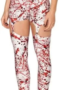 Black Milk Blood Splatter Suspender Leggings M MEDIUM - Picture 1 of 5