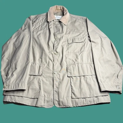 Vintage años 60 L.L. Chaqueta Abrigo Bean Talla 42 Tareas Campo Granero Guardián Beige Foto 1 de 4