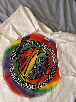NOS! vintage 1997 PHISH Summer Tour Maine Single Stitch Band T Shirt XL 8.16.97 - Image 1 of 4