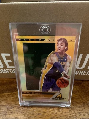Pau Gasol 2013-14 Pinnacle Clear vision 4th Quarter 06/12 - Image 1 of 2
