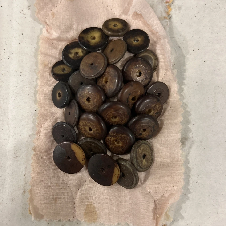 Handmade Real Horn Natural Earthbound 30 Piece Button Set For Sewing & Crafting - Image 1 of 1
