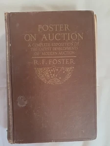 Foster On Auction R F Foster 1920 Hardcover - Picture 1 of 11