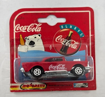 Vintage Majorette 1997 - Coca-Cola - '57 Chevy Bel Air (Red) - Series 200 - Image 1 of 4