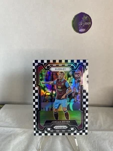 2023-24 Panini Prizm Premier League Black & White Checker Jordan Beyer Rookie RC - Picture 1 of 2