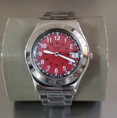 SWATCH IRONY Watch Women's HAPPY JOE RED YGS408G Red Dial 5.25 inch 33 mm - Image 1 of 4